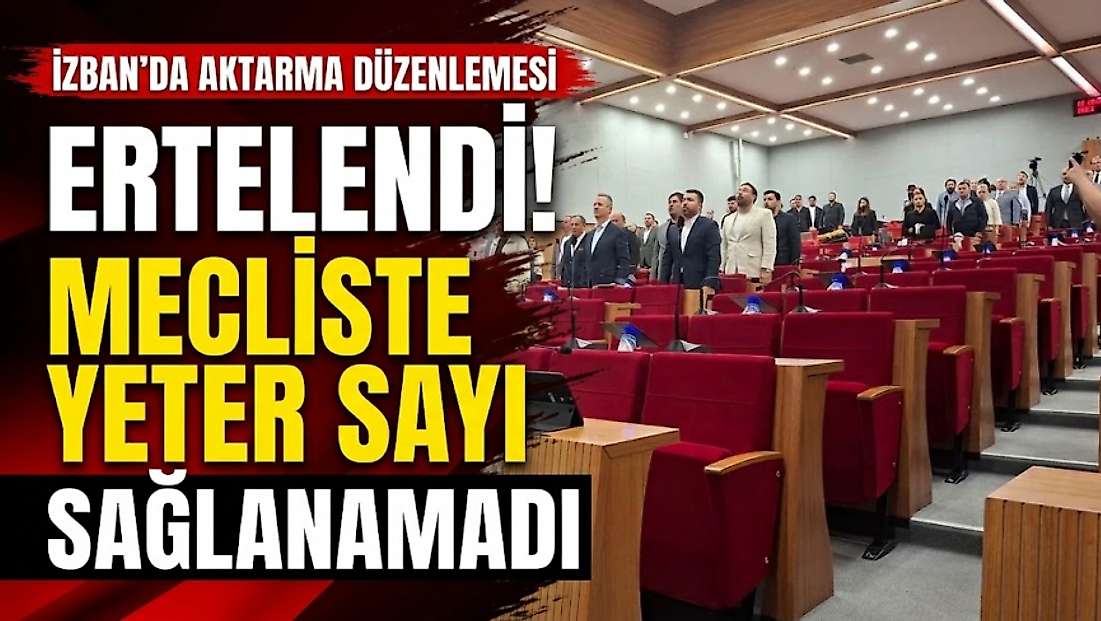 İZBAN’da aktarma düzenlemesi ertelendi: Mecliste yeter sayı sağlanamadı