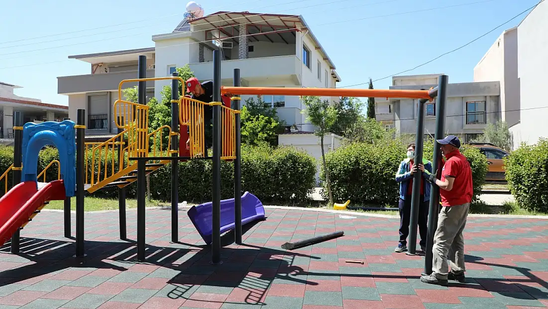 Menderes’te parklar tek tek değişiyor