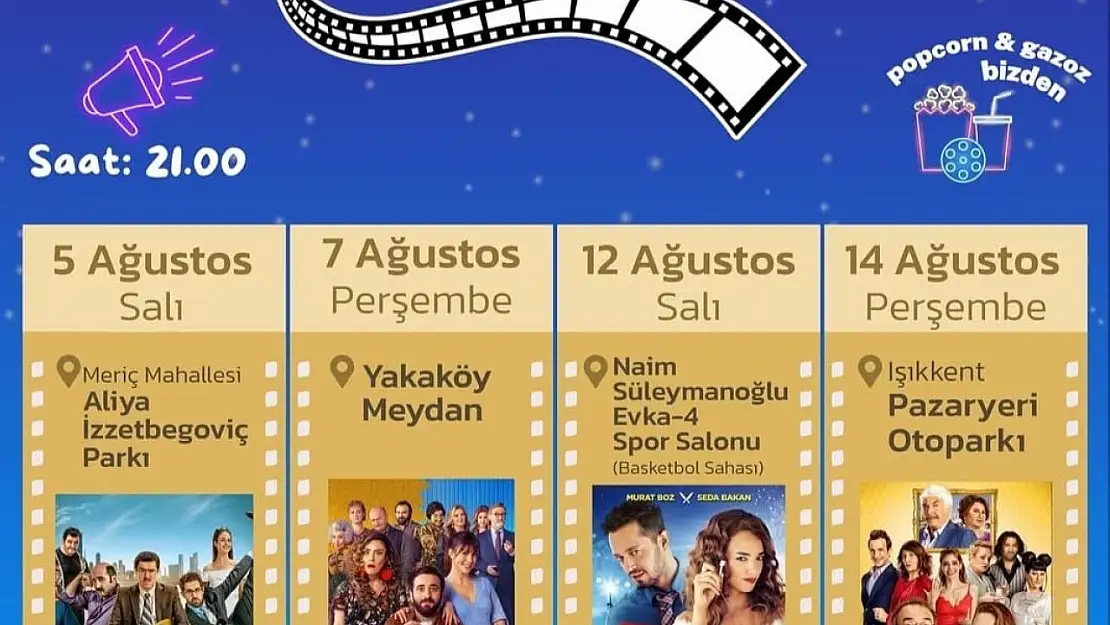 10 mahallede 10 film, sayısız gülümseme