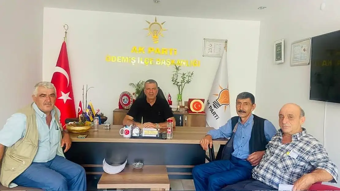 AK Parti Ödemiş İlçe Başkanı Murat Öncel'den yangın mağduru köylere destek ziyareti