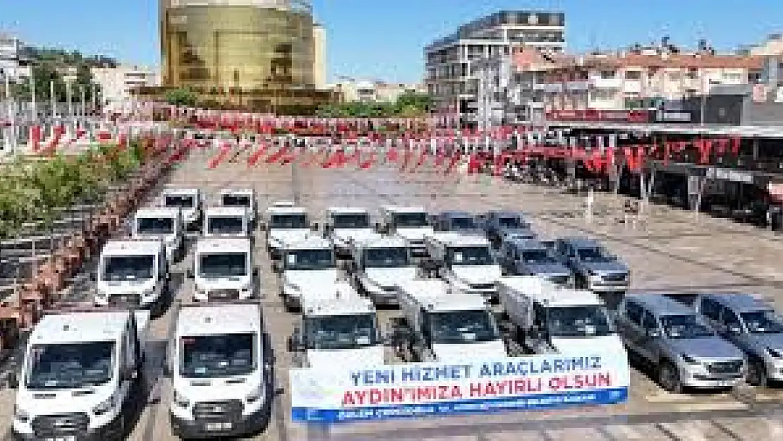 Aydın Büyükşehir Belediyesi yeni araç filosunu tanıttı