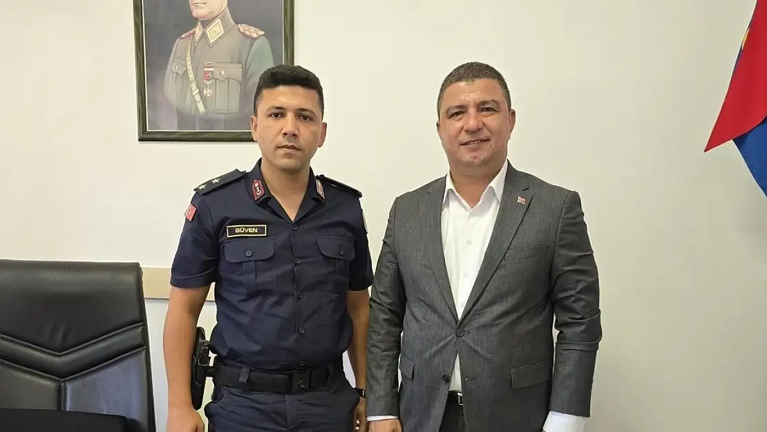 Başkan Okuroğlu'ndan Jandarma Komutanı Güven'e hayırlı olsun ziyareti