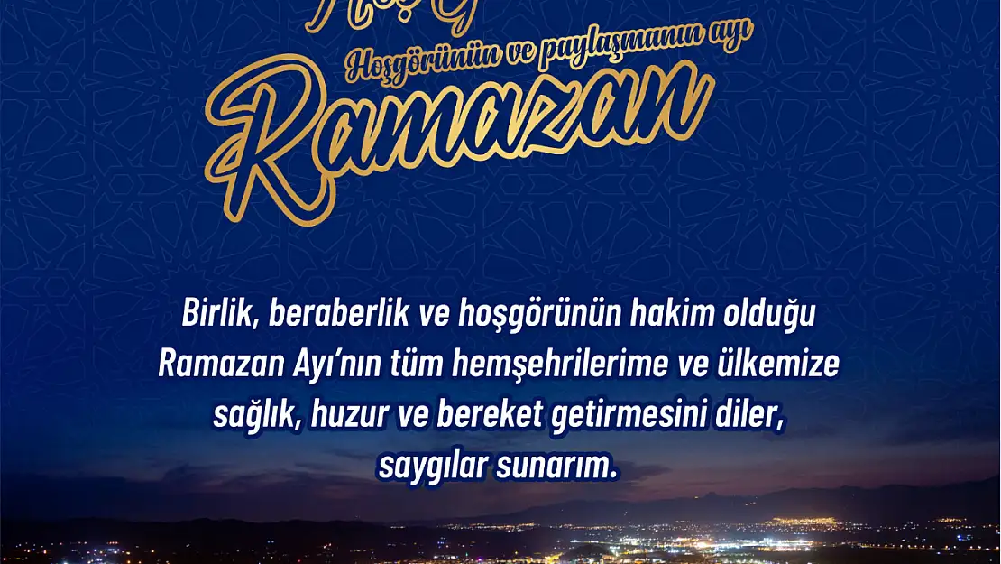Başkan Okuroğlu'nun Ramazan ayı kutlama mesajı