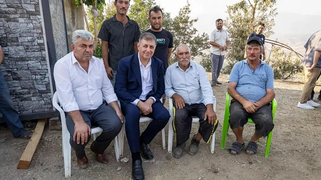 Başkan Tugay'dan yangın mağduru aileye destek sözü