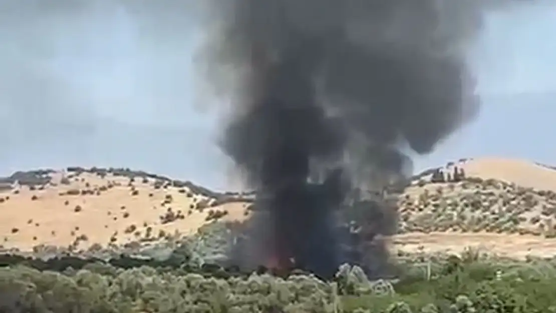 Beydağ Bademli'de yangın alarmı