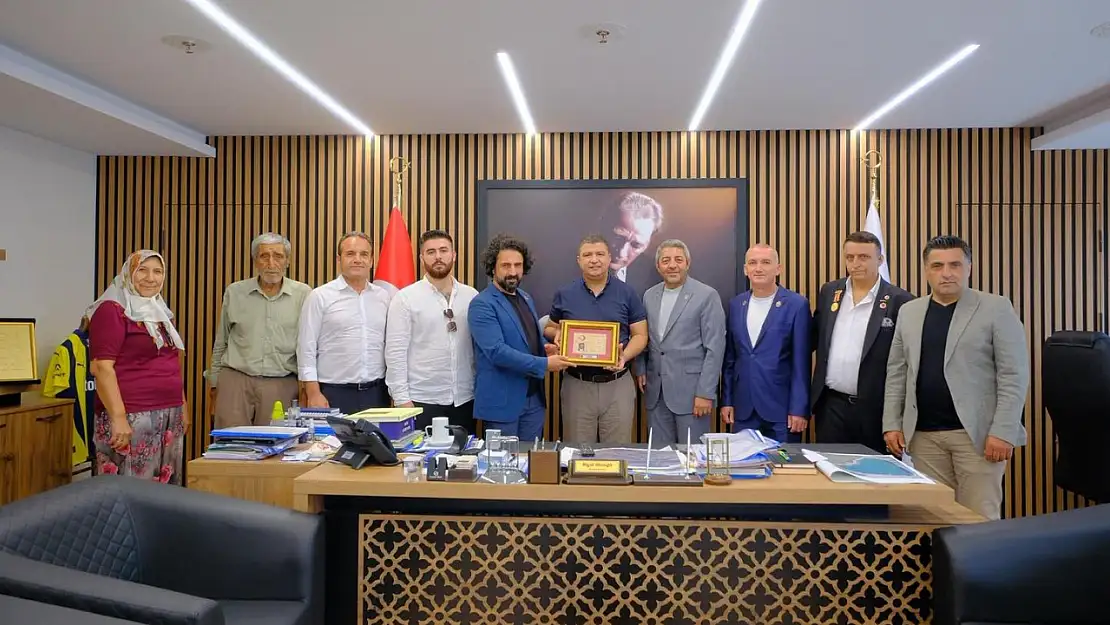 Şehit ve Gaziler Derneği'nden Başkan Okuroğlu'na anlamlı ziyaret