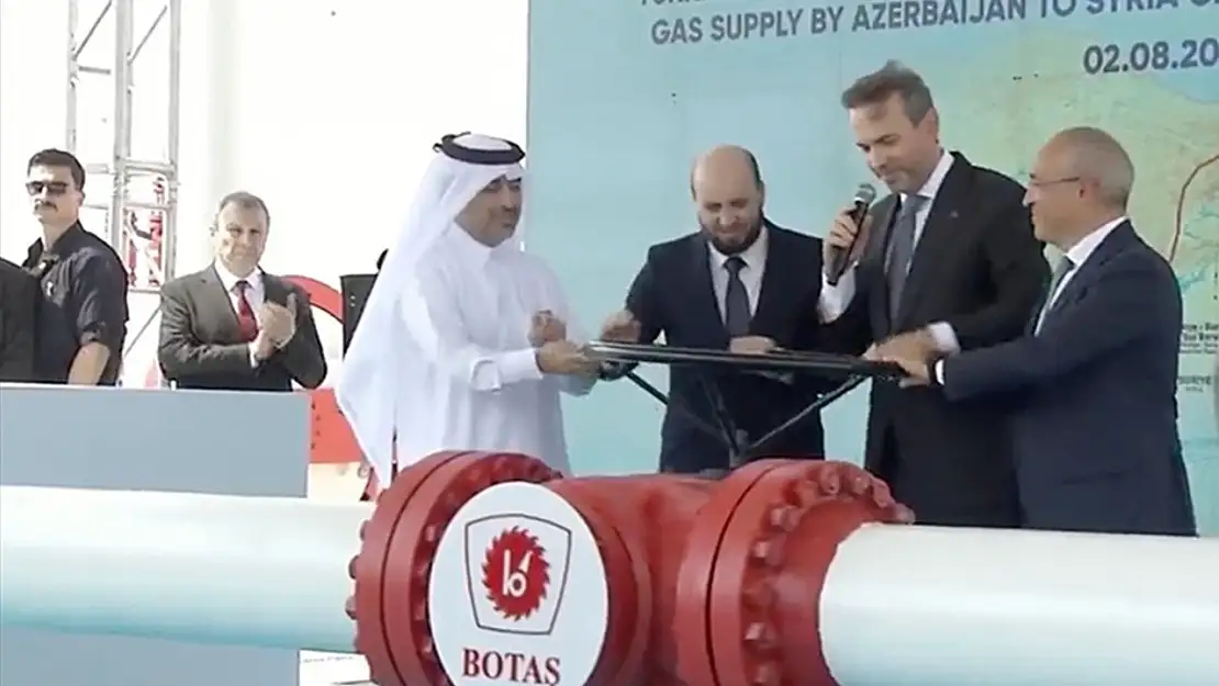 Türkiye'den Suriye'ye doğalgaz akışı başladı