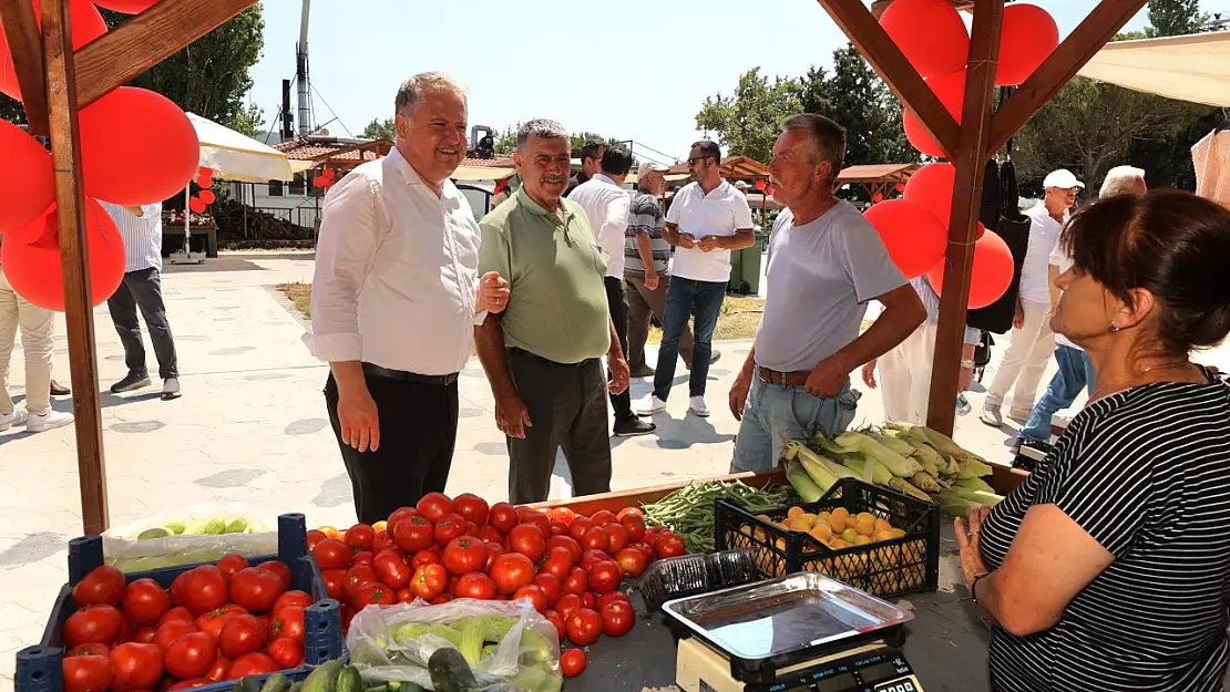 Urla'da kırsal kalkınmaya yeni nefes: Bu pazar topraktan kopmamak için kuruldu!