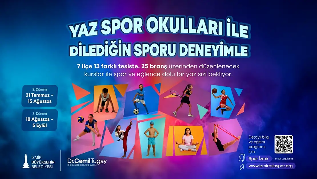 Yaz Spor Okulları'nda ikinci dönem kayıtları başlıyor