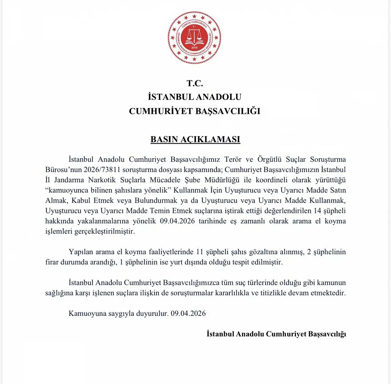 Ünlülere uyuşturucu operasyonu! 14 kişi için gözaltı kararı