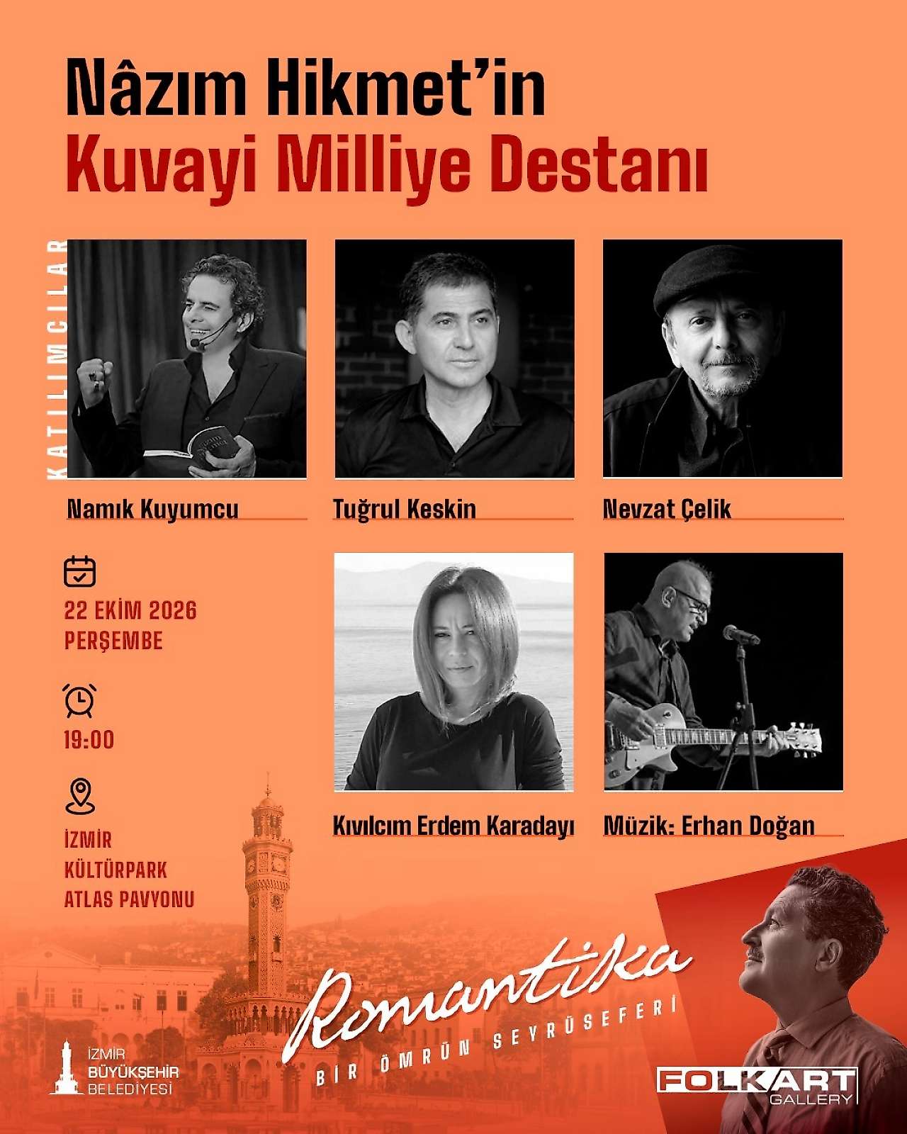 Folkart Gallery'de Nâzım Hikmet etkinlikleri başlıyor