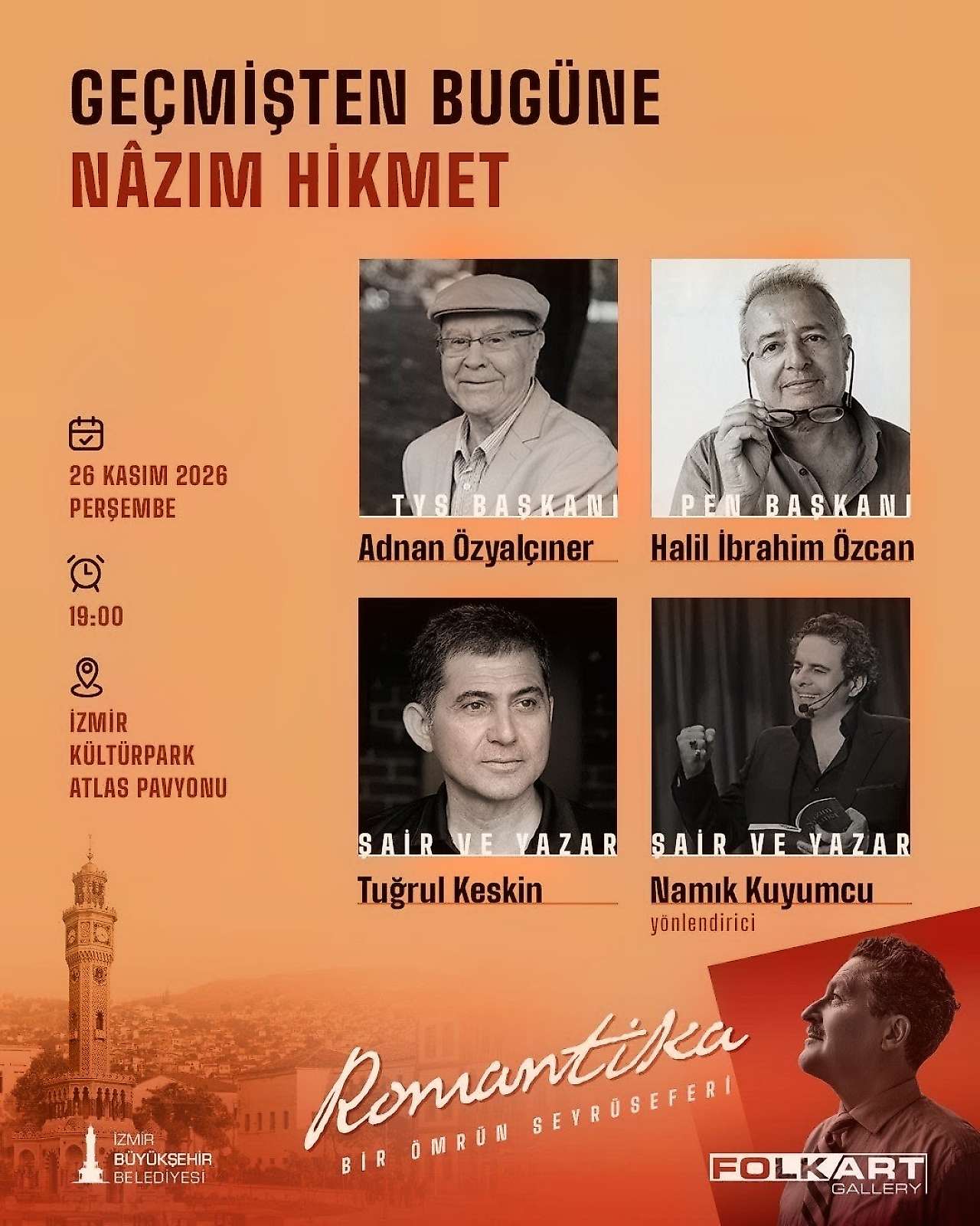Folkart Gallery'de Nâzım Hikmet etkinlikleri başlıyor