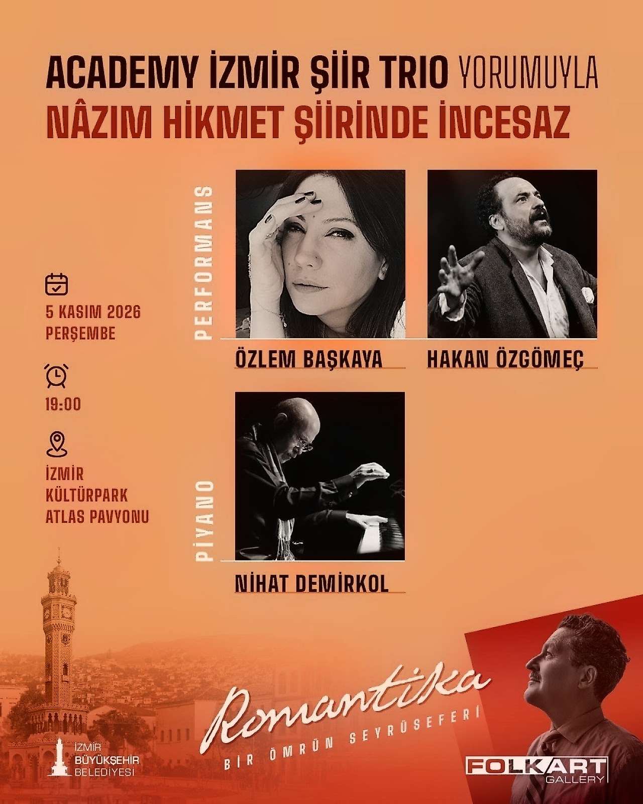Folkart Gallery'de Nâzım Hikmet etkinlikleri başlıyor