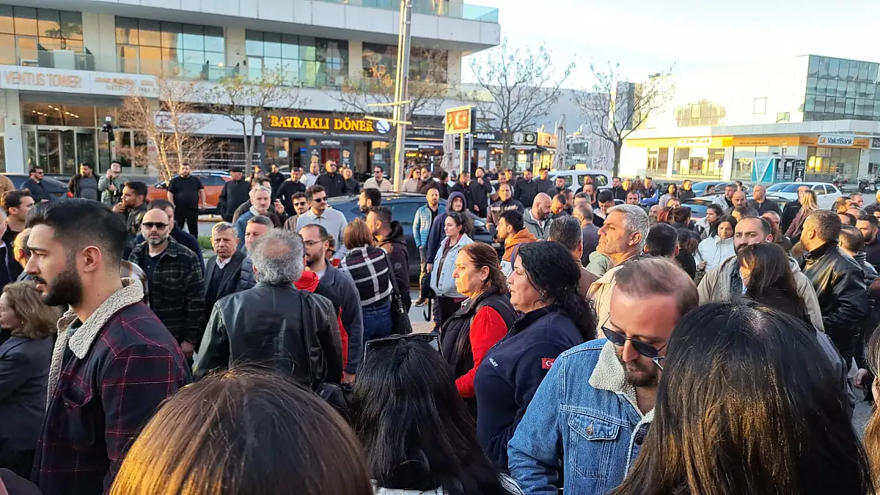 Başkan Eşki adliyeye getirildi, adliye önü karıştı