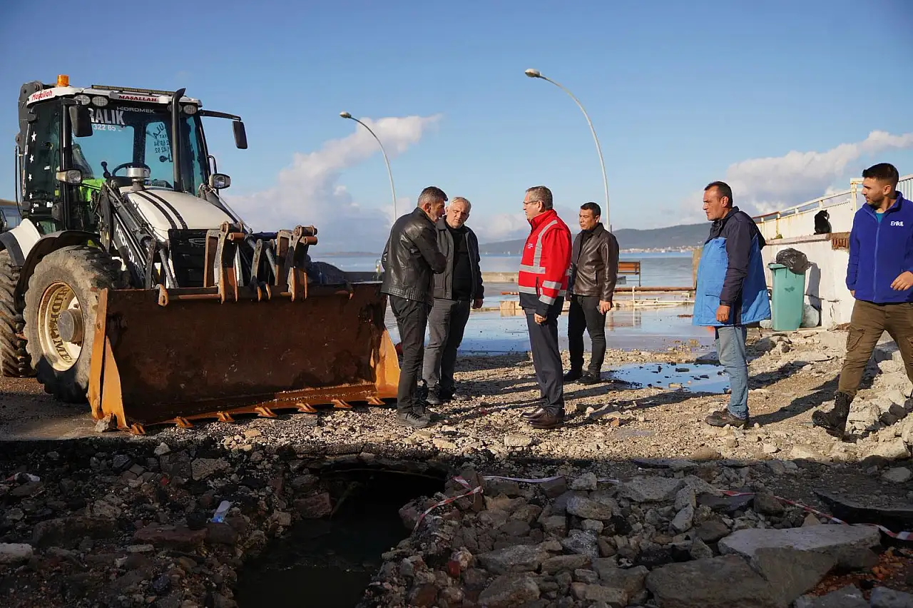 Ayvalık'ta bir günde 176,3 mm yağış düştü