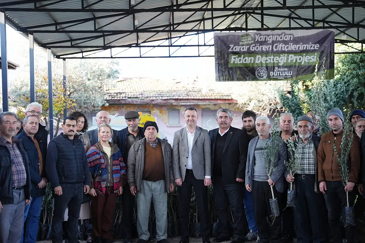 Büyükşehir'den afet mağduru üreticilere fidan desteği