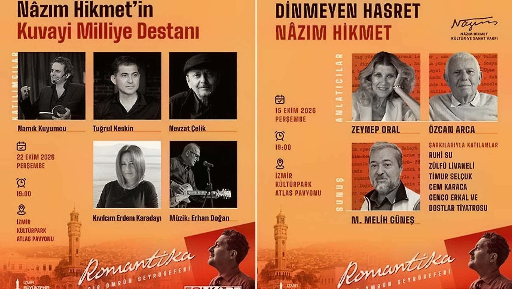 Folkart Gallery'de Nâzım Hikmet etkinlikleri başlıyor