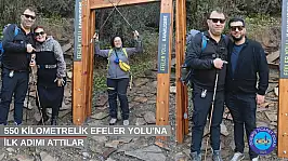 550 Kilometrelik Efeler Yolu'na ilk adımı attılar