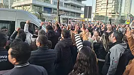 Başkan Eşki adliyeye getirildi, adliye önü karıştı