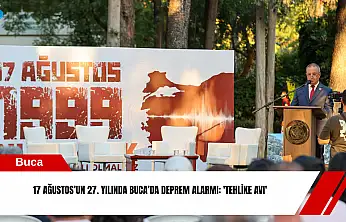 17 Ağustos'un 27. yılında Buca'da deprem alarmı: 'Tehlike Avı'