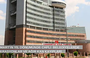 31 Mart'ın yıl dönümünde CHPli  belediyelerde operasyonlar ve ağır kan kayıpları…