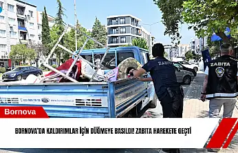 Bornova'da kaldırımlar için düğmeye basıldı! Zabıta harekete geçti