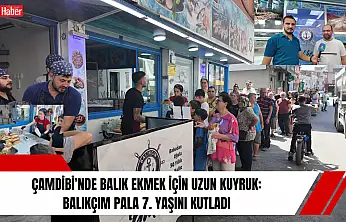 Çamdibi'nde Balık Ekmek İçin Uzun Kuyruk: Balıkçım Pala 7. Yaşını Kutladı