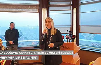Ceyda Bölünmez Çankırı'dan İzmir Büyükşehir mesajı: 'Görev verilirse alınır'