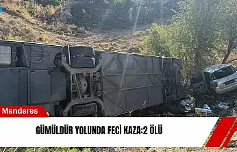 Gümüldür yolunda feci kaza:2 ölü