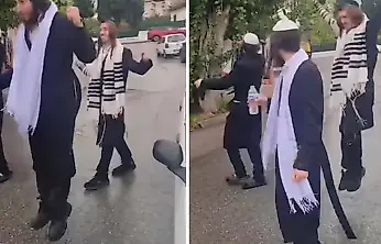 Gürçeşme'de Yahudi grubun hareketleri dikkat çekti!