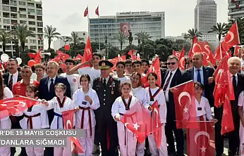 İzmir'de 19 Mayıs coşkusu meydanlara sığmadı