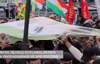 İzmir'de Nevruz kutlamalarında örgüt propagandası!