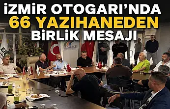 İZMİR OTOGARI'NDA 66 YAZIHANEDEN BİRLİK MESAJI
