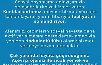 Menderes Belediyesi Kent Lokantası'nı kapatıyor