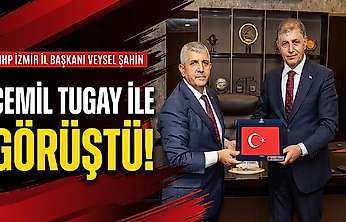 MHP İzmir İl Başkanı Veysel Şahin, Cemil Tugay ile görüştü