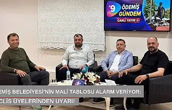 Ödemiş Belediyesi'nin mali tablosu alarm veriyor: Meclis üyelerinden uyarı!