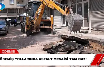 Ödemiş Yollarında Asfalt Mesaisi Tam Gaz!