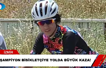 Şampiyon Bisikletçiye Yolda Büyük Kaza!