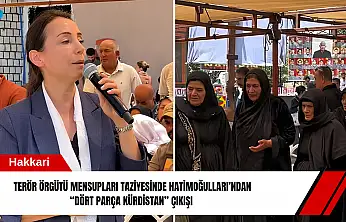 Terör örgütü mensupları taziyesinde Hatimoğulları'ndan 'Dört parça Kürdistan' çıkışı