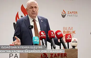 Ümit Özdağ'dan iktidara eleştiri: 'Sandıktan kaçmak başarısızlığın itirafıdır'