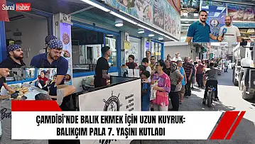 Çamdibi'nde Balık Ekmek İçin Uzun Kuyruk: Balıkçım Pala 7. Yaşını Kutladı