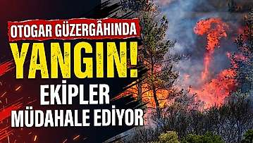 Otogar güzergâhında yangın: Ekipler müdahale etti