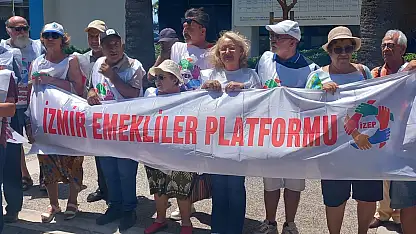 İzmir'de emeklilerden sert tepki: 'TÜİK'in rakamları sahtedir'