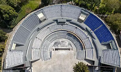 Kültürpark Atatürk Açık Hava Tiyatrosu'nda yenileme çalışmaları başladı