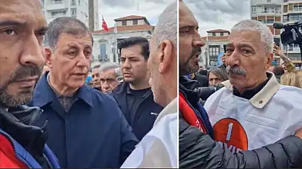 1 Mayıs alanında Cemil Tugay'a şok tepki: 'Burada konuşman işçi sınıfına ihanettir'
