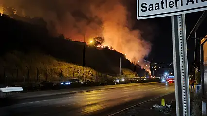 Karşıyaka'da ormanlık alan alev aldı! Yerleşim yerleri tehdit altında...