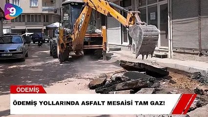 Ödemiş Yollarında Asfalt Mesaisi Tam Gaz!