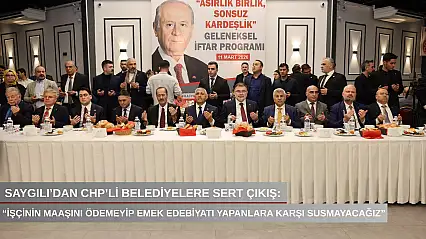 Saygılı'dan CHP'li belediyelere sert çıkış: 'İşçinin maaşını ödemeyip emek edebiyatı yapanlara karşı susmayacağız'