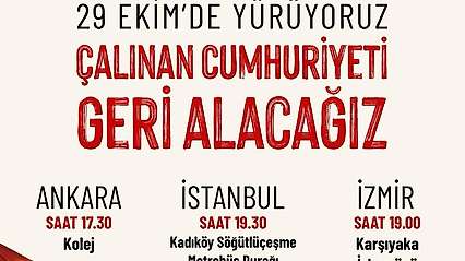 TKP'den İzmir'de 29 Ekim çağrısı: Buluşma noktası Karşıyaka İZBAN önü