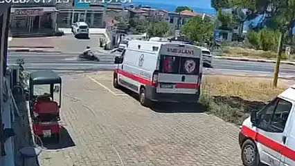 Menderes'te yürek yakan kaza